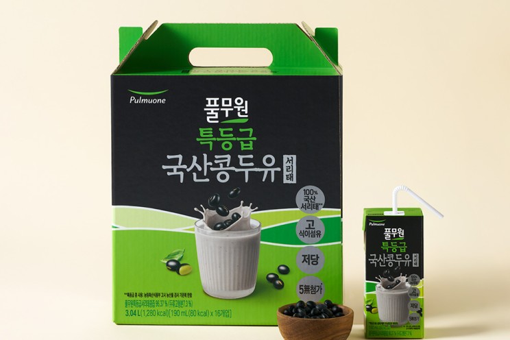 풀무원 특등급 국산콩 두유 서리태