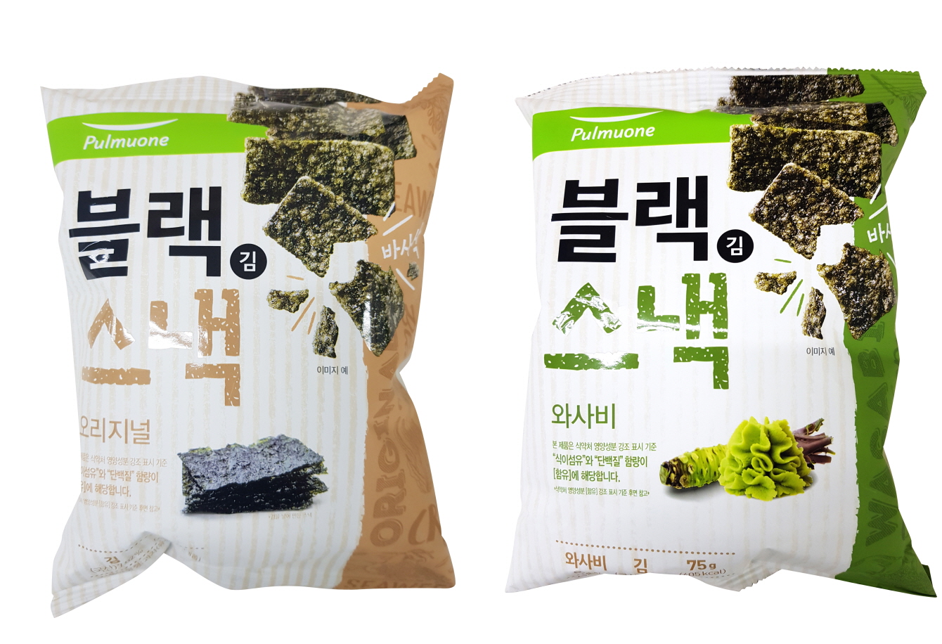 풀무원, 김의 풍미와 영양 그대로 담은 바삭한 ‘블랙김스낵’ 2종 출시
